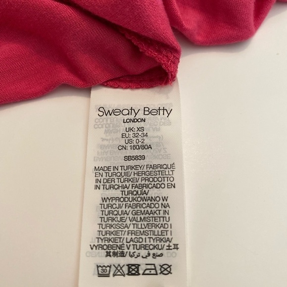 Sweaty Betty Tayberry Pink Easy Peasy tank top size XS - Picture 12 of 13